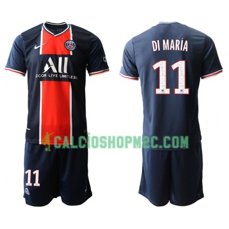 Paris Saint Germain Angel Di Maria 11 Bambino Maglia Prima 2020/2021 Manica Corta (+ Pantaloncini)
